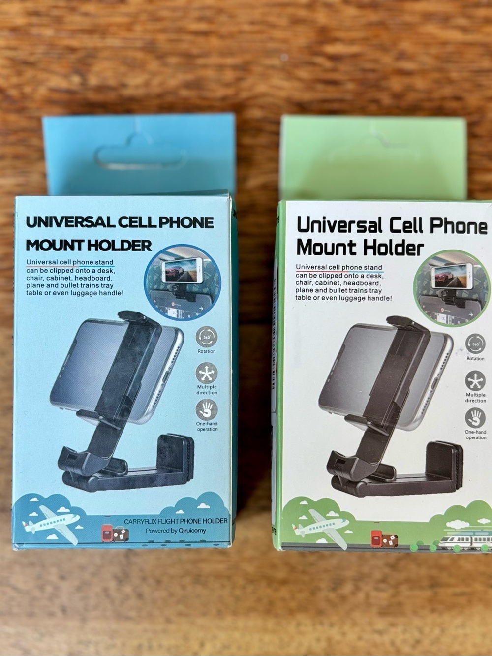 Universal Cell Phone Mount Holders - set of 2